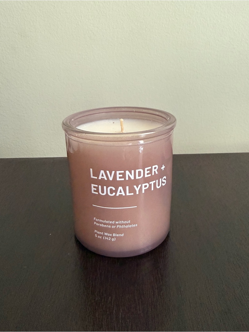 Target Lavender + Eucalyptus Scented Candle in Mauve Glass